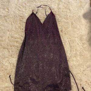 Purple glitter dress